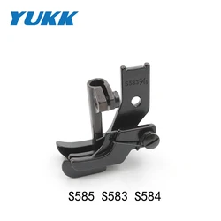 Industrial Sewing Machine with Triple Simultaneous Presser Foot and Moving Knife Function - 1 - 2 (S585 S584 S583 R)