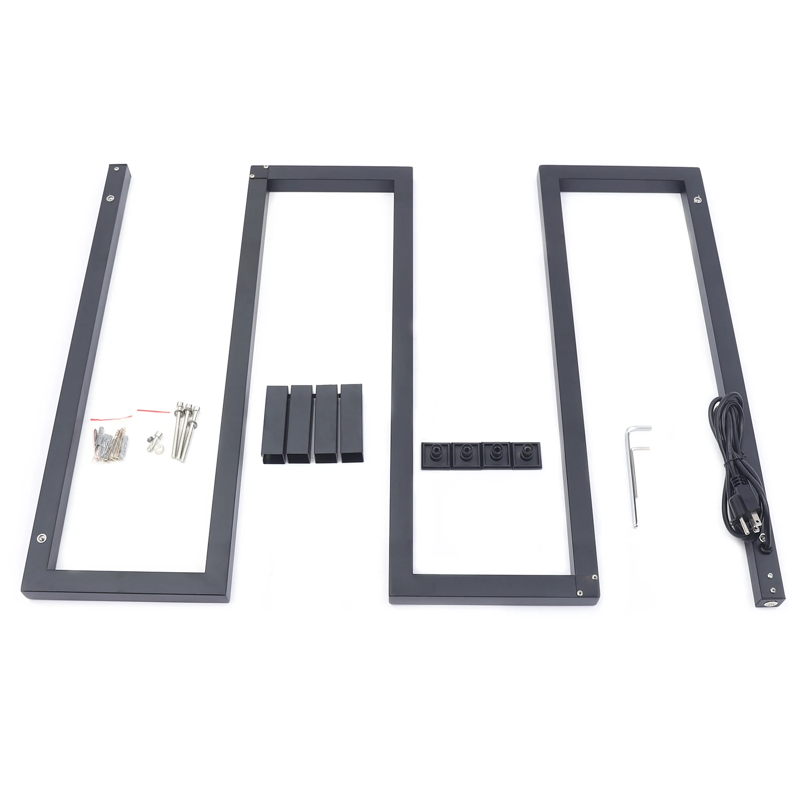 Black 304 Stainless Steel Electric Towel Warmer Towel Warmer Rack With 5 Bars Wall-Wounted Drying Rack For Bathroom