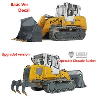 In Stock Upgraded LESU RTR 1/14 636 Hydraulic Tracked RC Loader Assembled Painted Yellow Sound Light Truck B0015 Openable Bucket 1