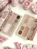 Flower Knows Strawberry Cupid Eyeshadow Palette Matte Fine Shimmer Pearl Face Palette 7 Colour Glitter Eye Shadow 1