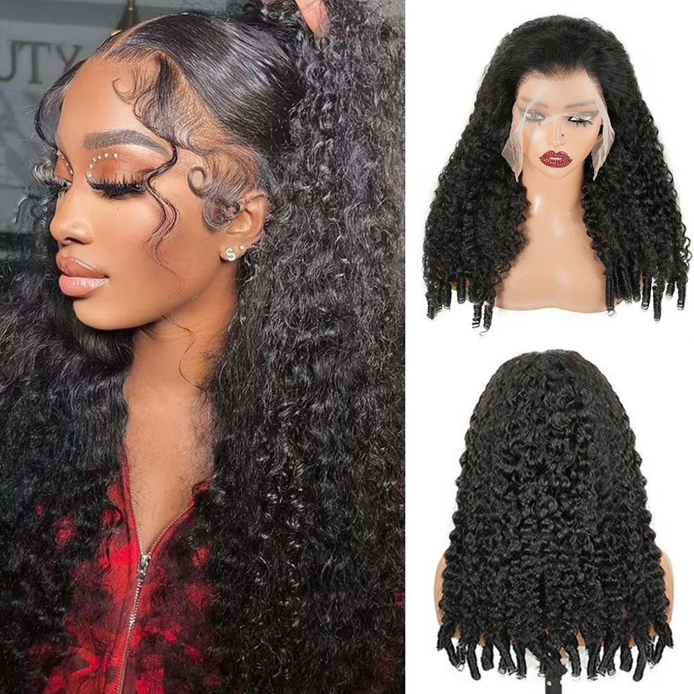 12A Burmese Curly Wigs 220% Density 13x4 13x6 Lace Frontal Human Hair Wigs Curly Natural Color Curly Human Hair With Spiral End