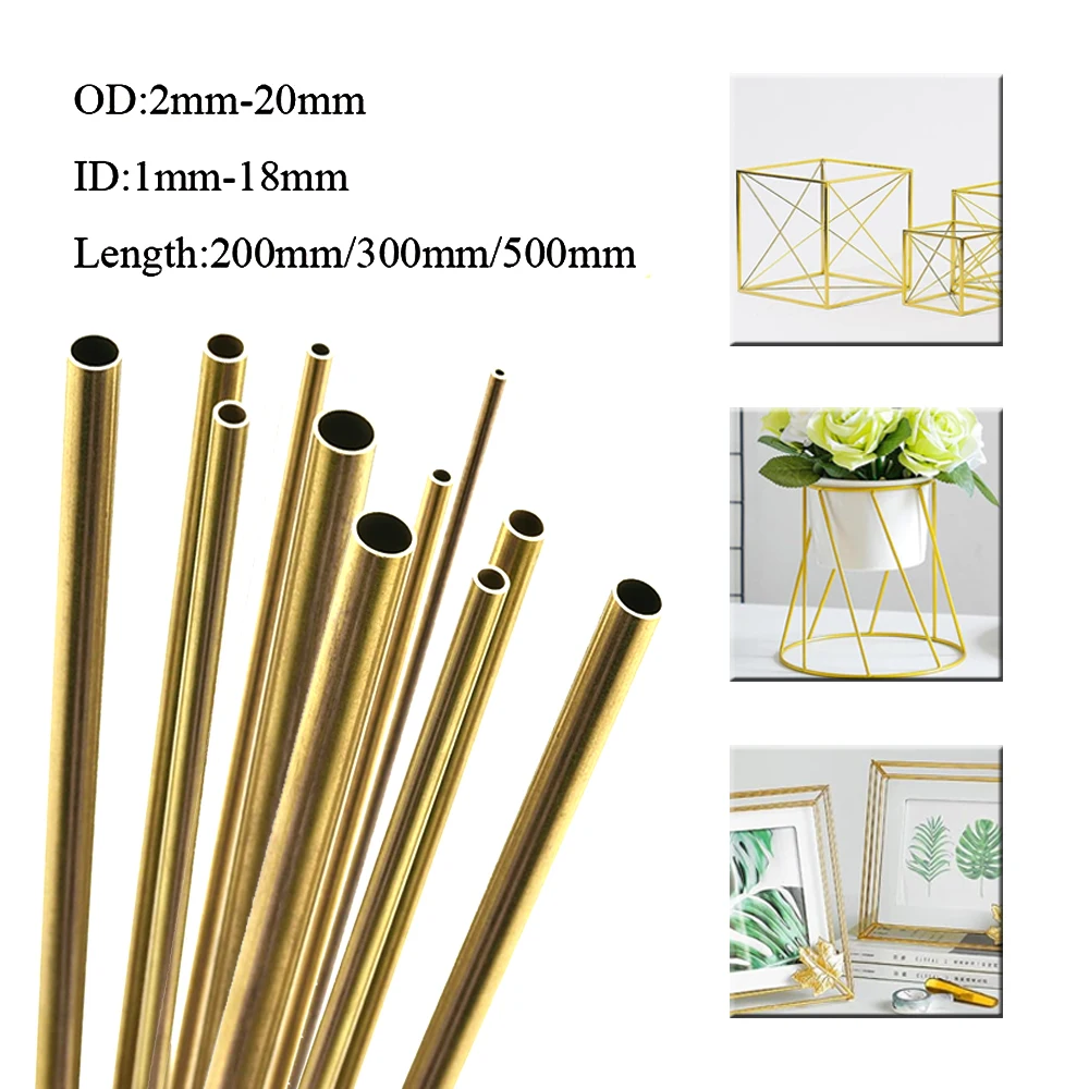 Versatile Brass Round Tube - Multiple Diameter and Length Options Available