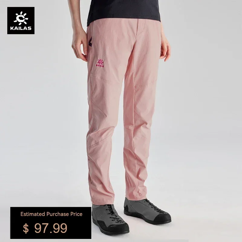 KAILAS Quick Dry Pants Side Elastic Waist Lightweight Breathable Trousers Outdoor Climbing Casual Sports Pants KG2315426