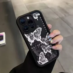 Vlinder Siliconen Bumper Telefoonhoes - Schattig en Beschermend Ontwerp