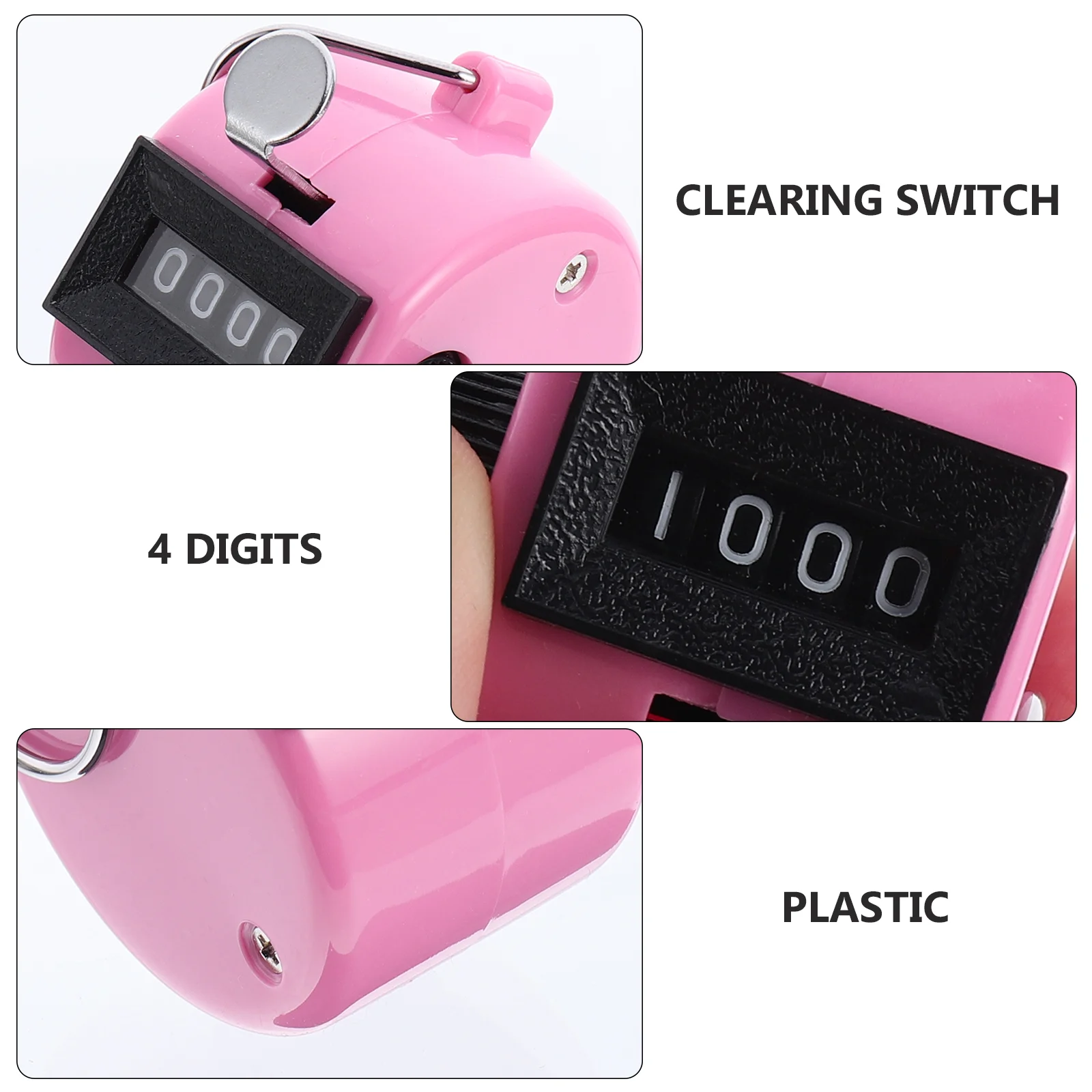 Counter Digital Hand Held Tally Number Tool Counting Clicker Tally Counters Manual Fitness Information Tool Seat Cushion