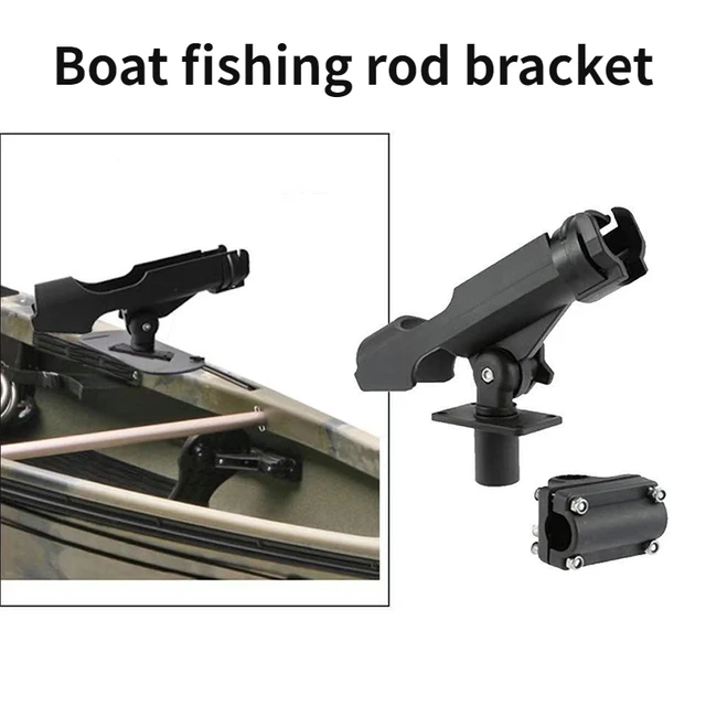 Fishing Rod Holder for Boats Adjustable Boat Fishing Rod Holder with Clamp  Opening Mount on Horizontal/vertical for 360-degree - AliExpress