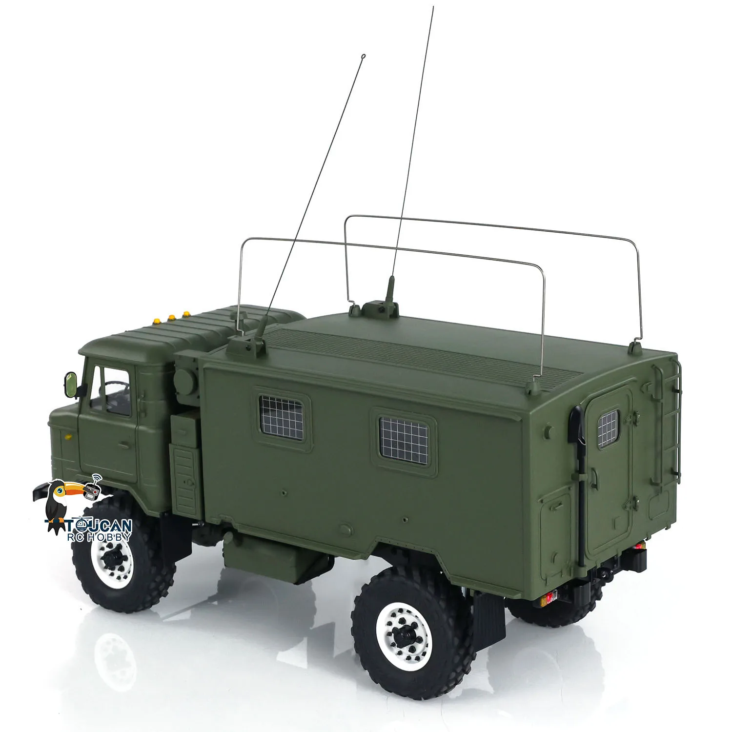 CROSS RC 1/10 Scale GC4M RTR DIY Painted Assembled Military Command Truck Light Sound Smoke Toys for Boys THZH1922 5