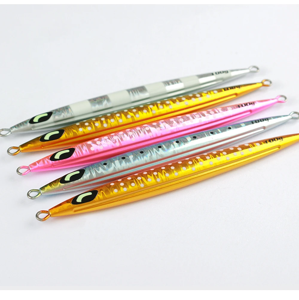 JIGGING PRO Pebble Stick Metall-Jig 100g 150g 200g 250g 300g Tiefsee Schnell Sinkender Leuchtender Boot-Angelköder für Salzwasser-Jigging – Detail 12