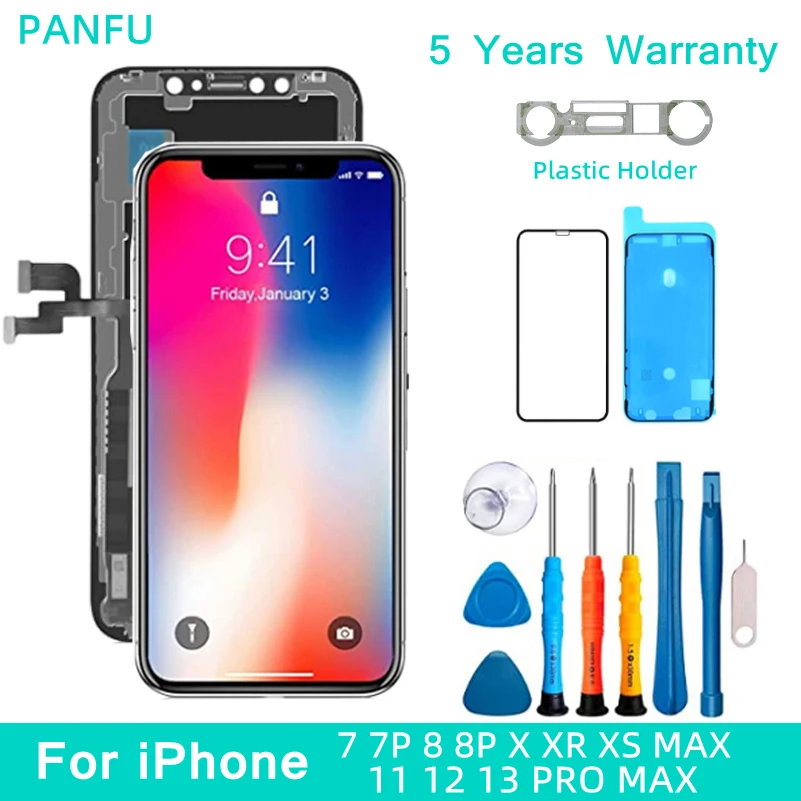 Nova tela oled para iphone x xr xs max 11 12 pro max display lcd para ...