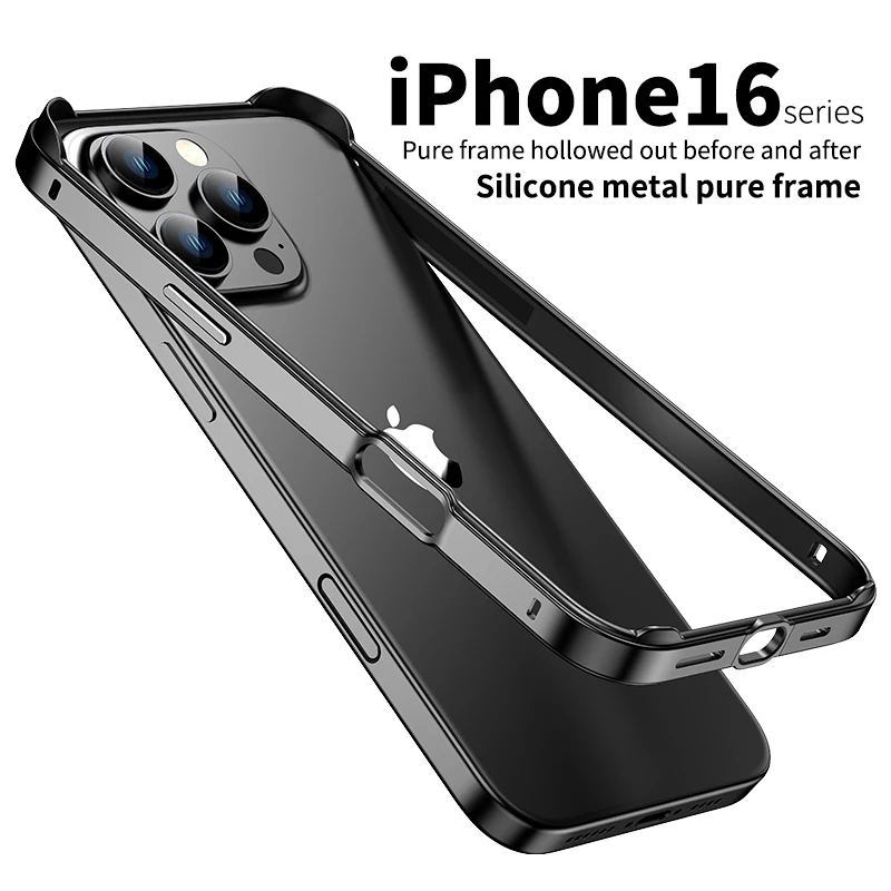 Hybrid Silicone Frame Aluminum Metal Phone Case with Enhanced Heat Dissipation Bumper