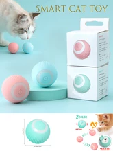  Smart Cat Toys Automatic Rolling Ball Electric Cat Toys Interactive For Cats Training Self-moving Kitten Toys Pet Accessories 