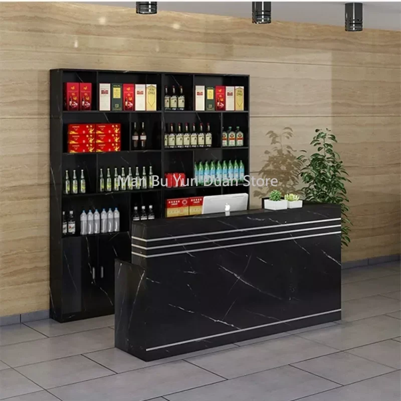 

Luxury Furniture Office Bar Counter for Beauty Salon Exhibitor Shop Service Reception Home Bakery Entrance Tables Led Cash