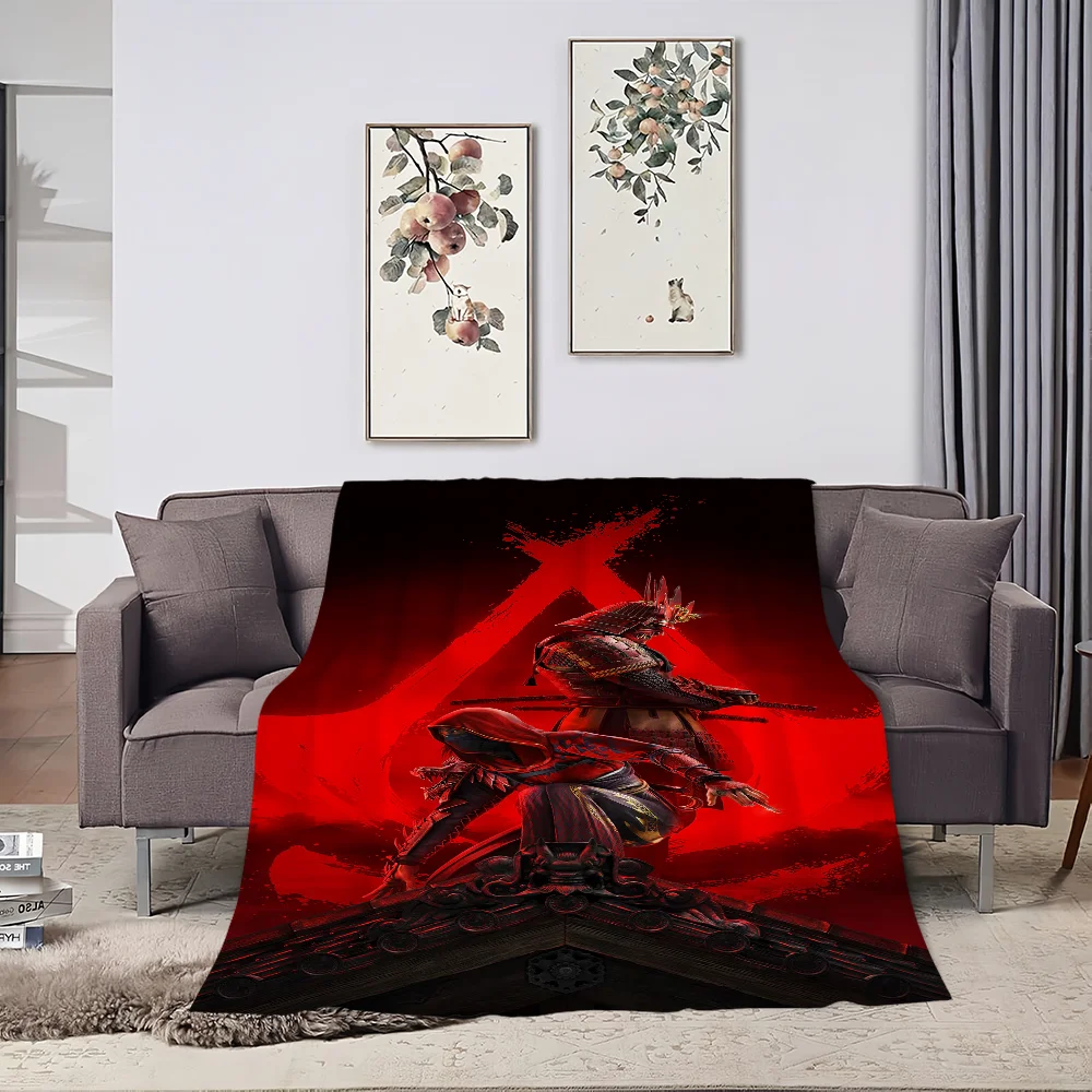 Game A-Assassins Creed S-Shadows Blanket Plush Nap Sofa rug for Living Room Warm Office Bedroom Birthday Home Travel Kid Gifts 4