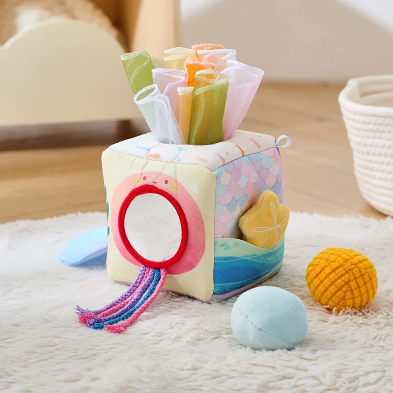Frühjahrssaison Sonderangebot: Weiche Bauernhoftiere Musik-Touch-Sensorik-Spielzeugbox, Magisches Haus zur Entwicklung der Fingerpräzision bei Babys – Detail 28