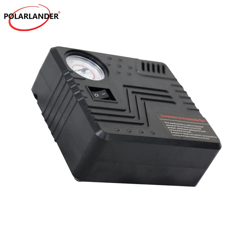 Car Emergency DC 12V Tire Inflator Air Pump Pressure Gauge Cigarette Lighter Connector