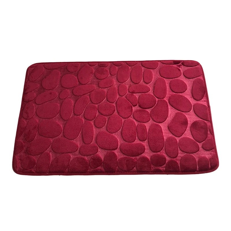 thumbnail image 1 of Alfombra de baño con relieve de adoquines, alfombras antideslizantes para lavabo, bañera, suelo lateral, felpudo para ducha, almohadilla de espuma con memoria, 1 of 5