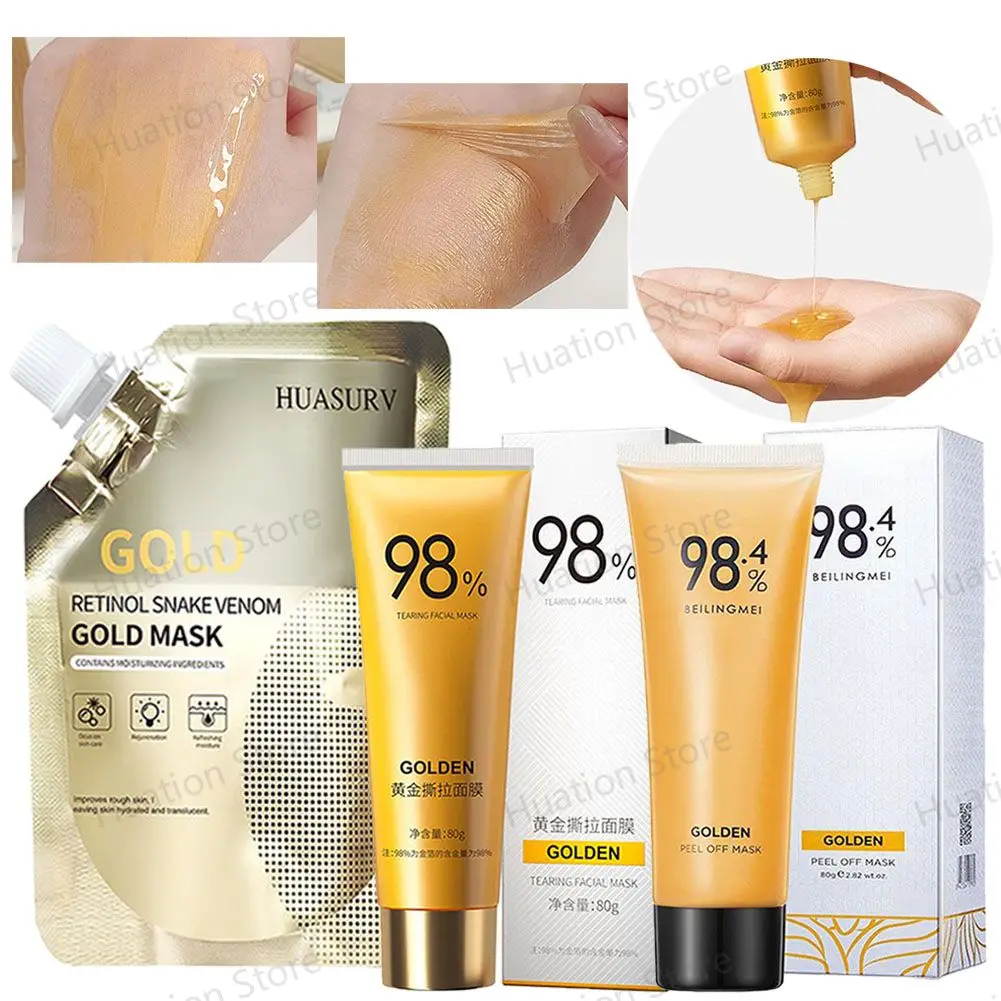 Gold Peel-Off Face Mask for Gentle Oil Control and Deep Moisturization