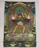 36" Tibet Tibetan Cloth Silk Buddhism Kalachakra Buddha Tangka Thangka Mural 1