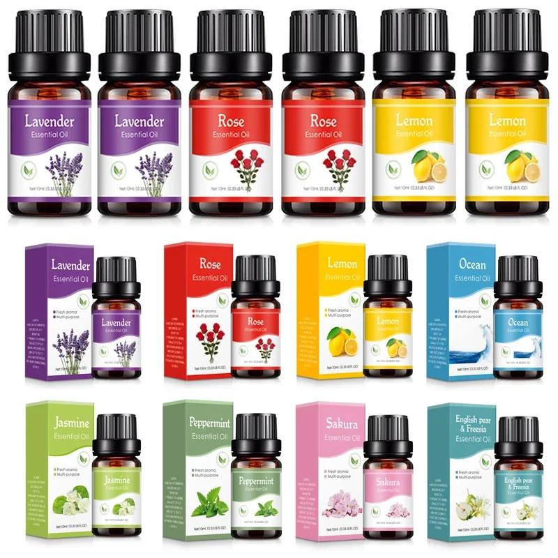 1/2Pcs 10ml Levender Essential Oil Natural Plant Making Diffuser Water-soluble Car Perfume Air Freshener Fragrance Essential Oil 6