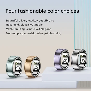 R3 Smart Ring Electronic Bluetooth Ring Waterproof Health Tracker Heart Rate Blood Pressure Blood Oxygen Monitor for Women Men 3