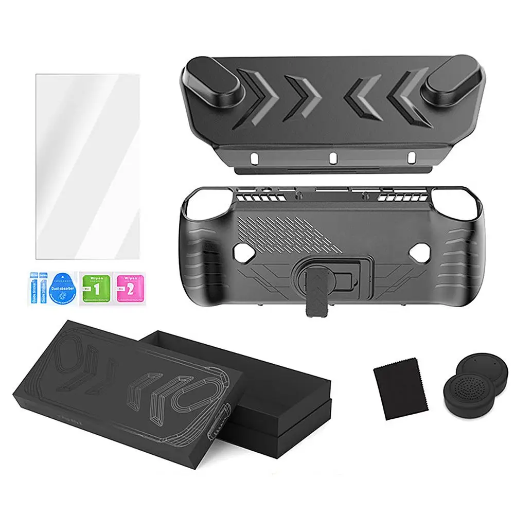 Shockproof Handheld TPU Protective Case with Bracket and Keycap