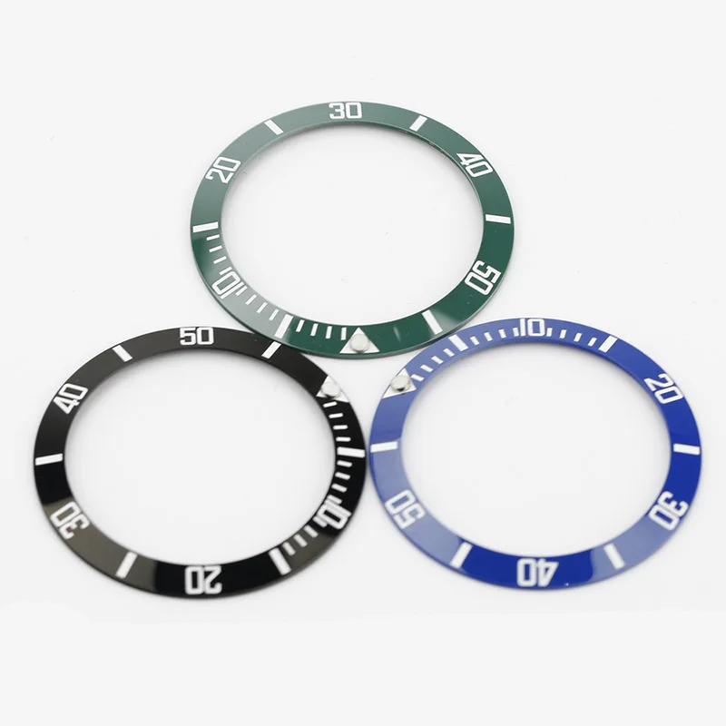 Ceramic/Alloy Watch Bezel Insert with Engraved Numbers for Men's Automatic Watches