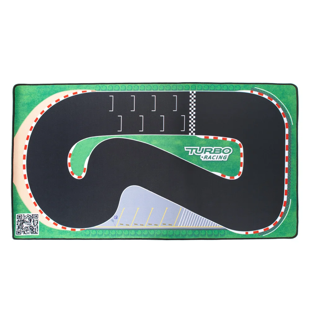 

New Listed 50x95cm Spare Race Track Scene Mat Vehicles Model Turbo Racing 1/76 Mini RC Car Parts Plastic Rubber Race Track