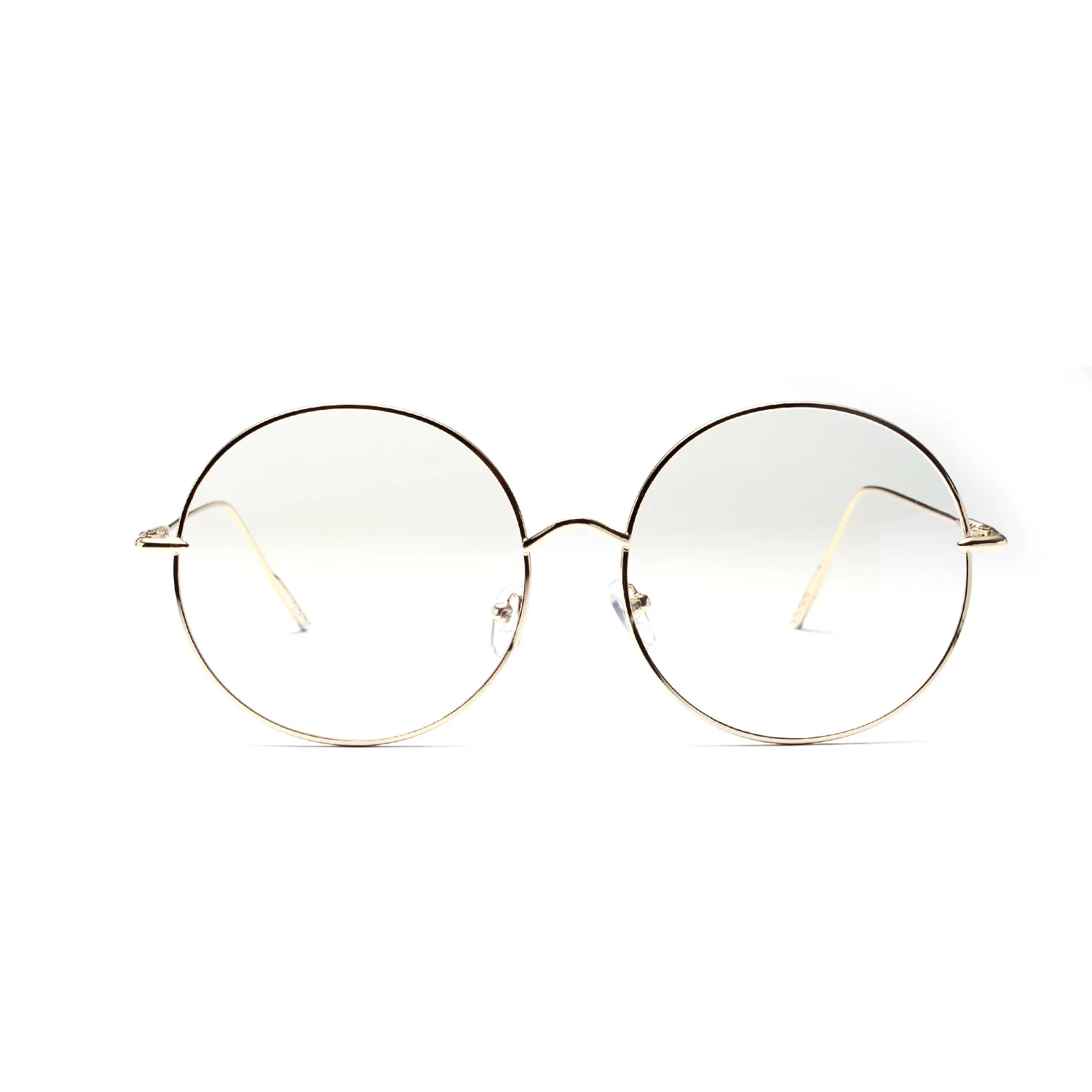 Metal Circular Flat Mirror Thin Frame Glasses eyeglasses frames eyeglass frames square eyeglasses myopia glasses optical glasses