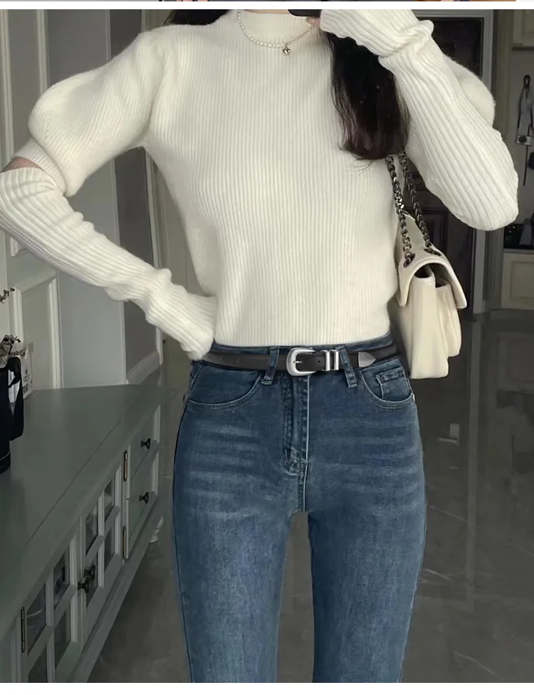 Internet Popular Cowhide Belt Women's Fashionable Versatile Decorative Dress Jeans Leather Belt