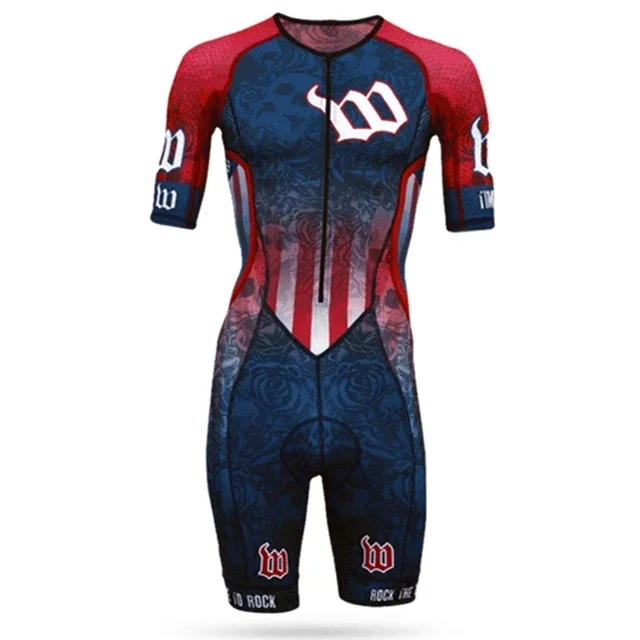 

Wattie Ink Men Skinsuit Cycling Jersey Ropa Conjunto Ciclismo Hombre Bike Sportswear Tights Kit Mtb Jumpsuit Triathlon Suit