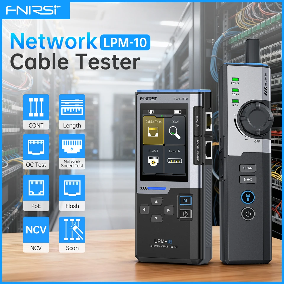 FNIRSI LPM-10A Smart Cable Locator RJ45 RJ11 LAN Tracker Anti