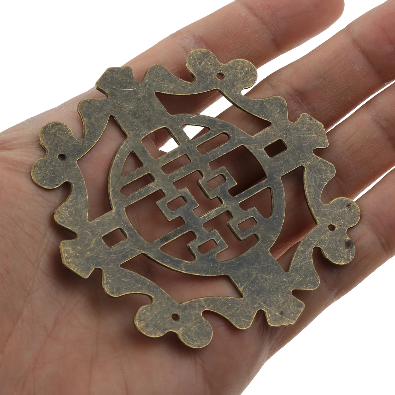 Chinese Antique Bronze Decorative Corner Brackets 4Pcs Zinc Alloy Decorative Protectors Crafts Furniture Hardware Corner Cover furniture hardware angle bracket angled furniture hardware decorative corner cover metal decorative protectors