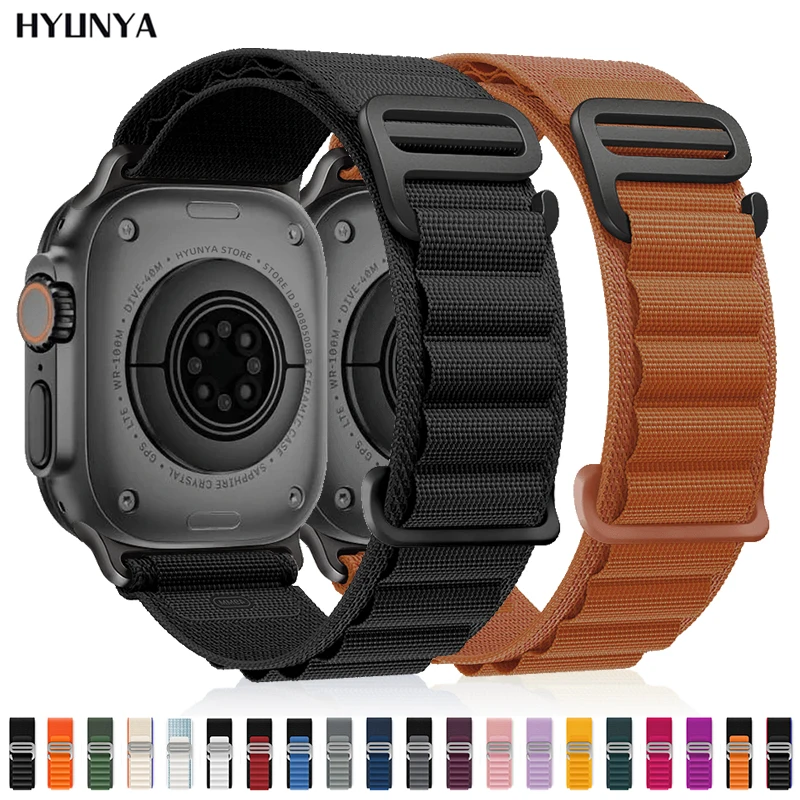 애플 워치 밴드용 알파인 스트랩 iWatch 시리즈 10 11 46mm 9 8 7 SE 울트라 2 3 49mm 44mm 45mm 40mm 41mm 42mm 시계줄 팔찌