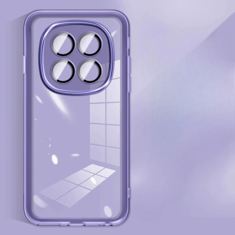 Clear Shockproof Silicone Matte Phone Case