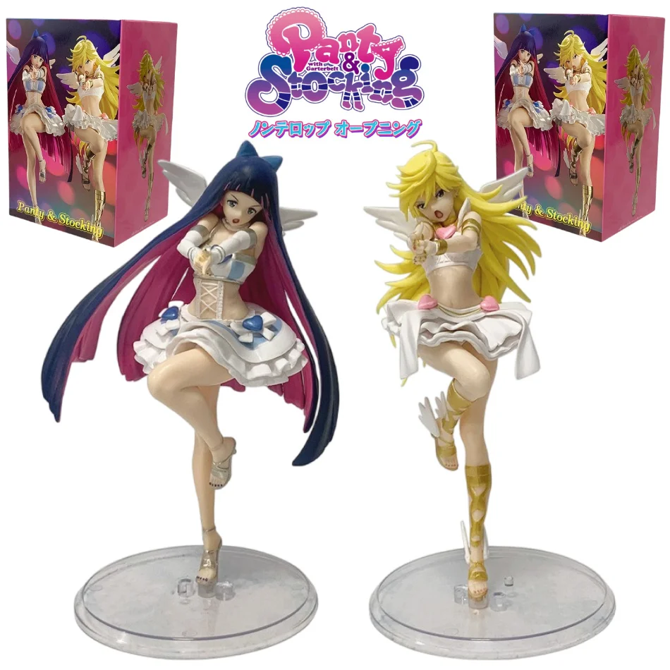 Original Panty & Stocking with Garterbelt Figur, Panty Stocking Actionfigur, PVC-Modell, Sammlerstück, Anime-Figur, Geburtstagsgeschenk