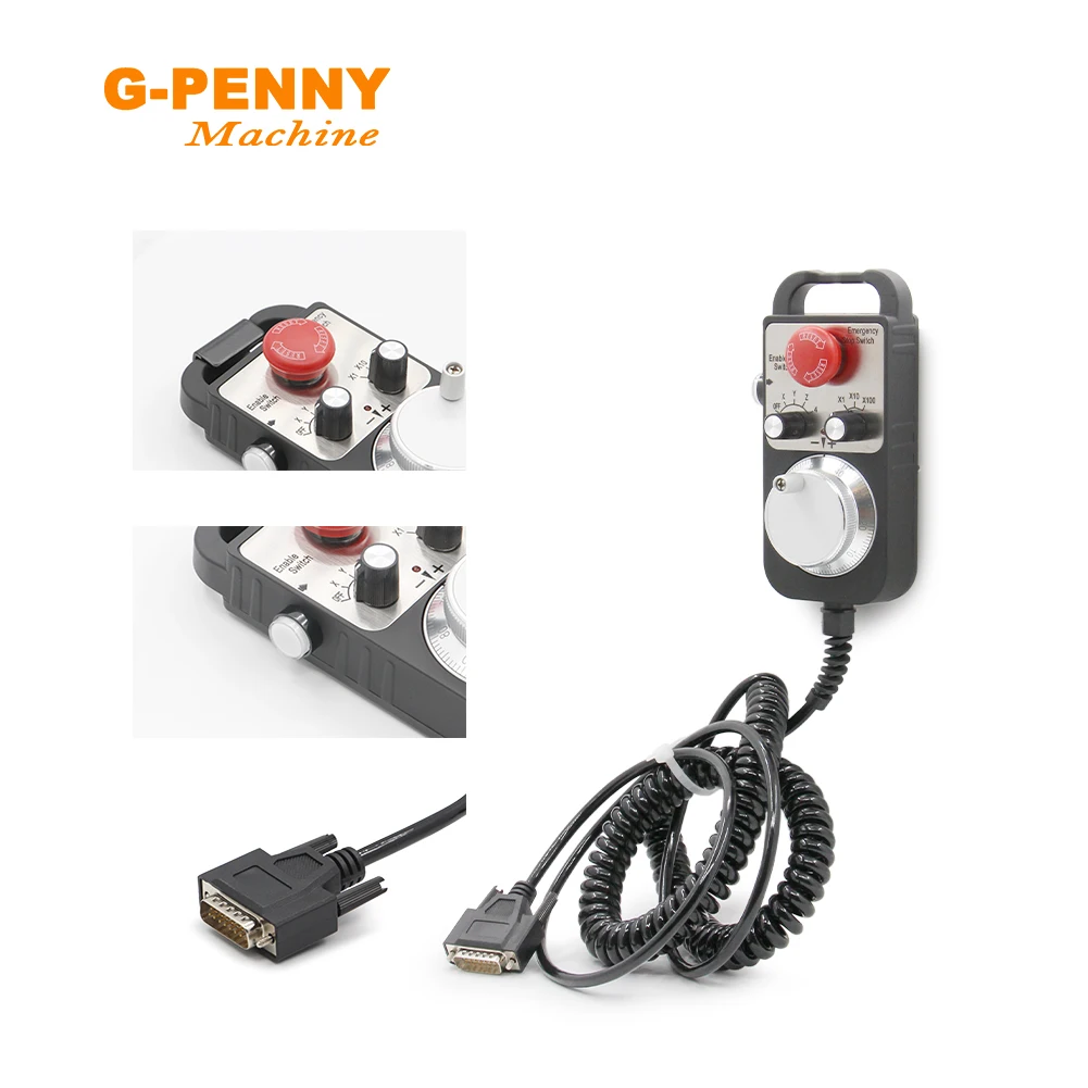 CNC Handwheel HandWheel 4/6 axis type Universal CNC MPG Pendant Hand wheel 100 pulse 5v Emergency Stop CNC Router HandWheel