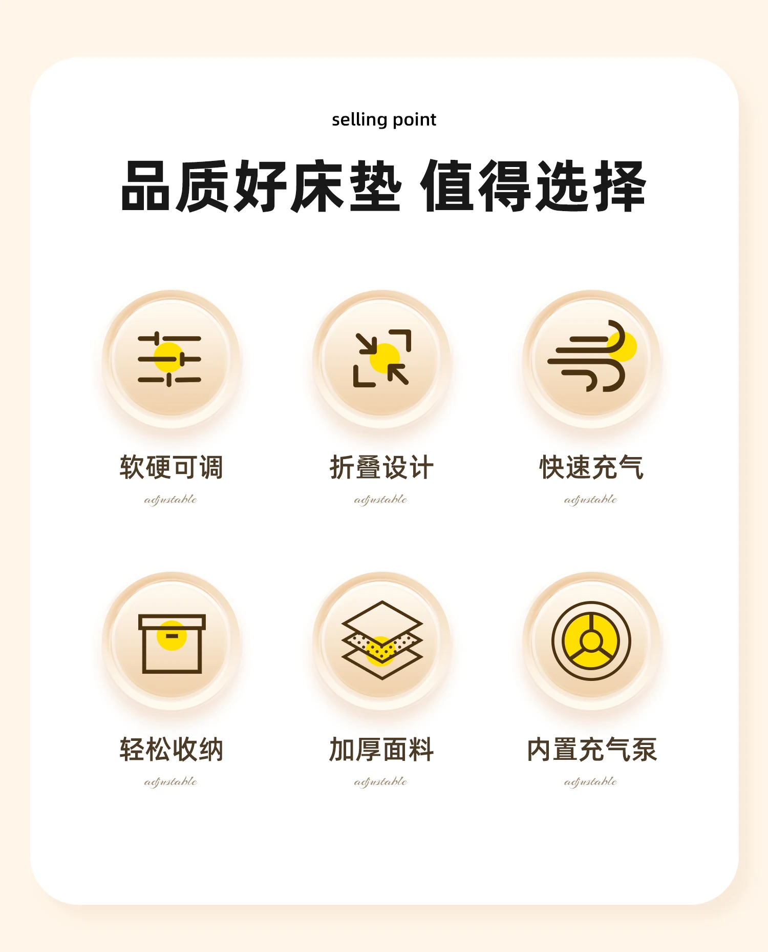 Description Picture 3 of itemModern Portable Inflatable Mattress Camp Memory Bedroom Household Mattress Comfort Camas De Dormitorio Outdoor Products