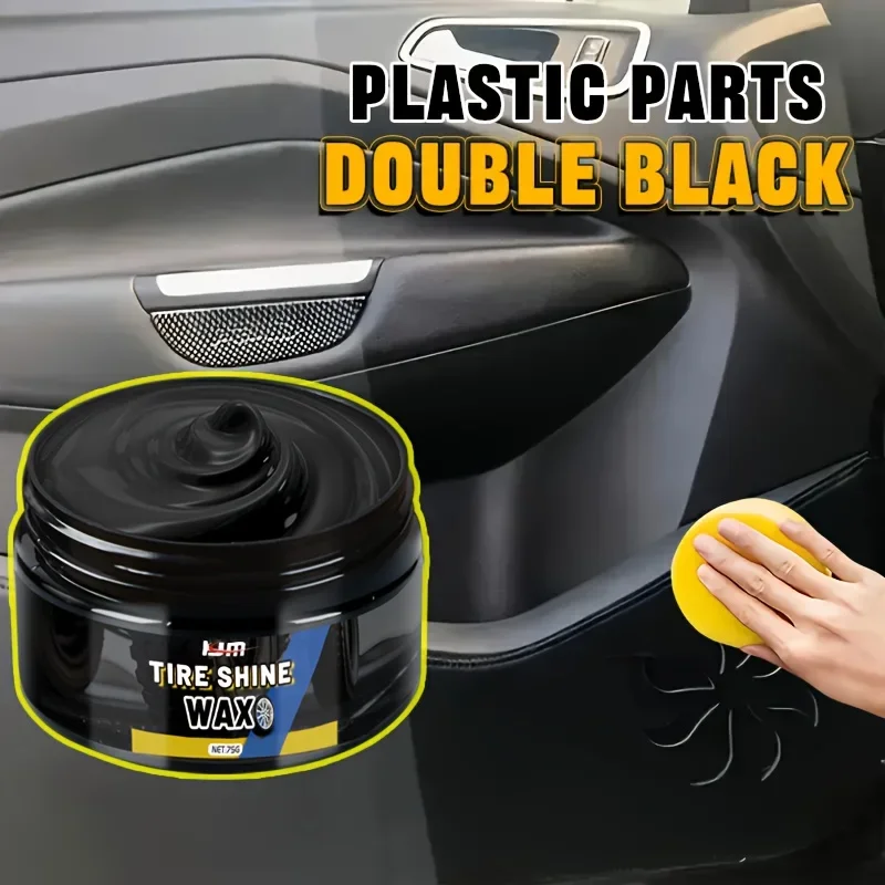 Tire Shine And Protective Wax, a Versatile Auto Maintenance Wax Suitable for All Vinyl, Trim, Rubber, And Plastic Surfaces. 3