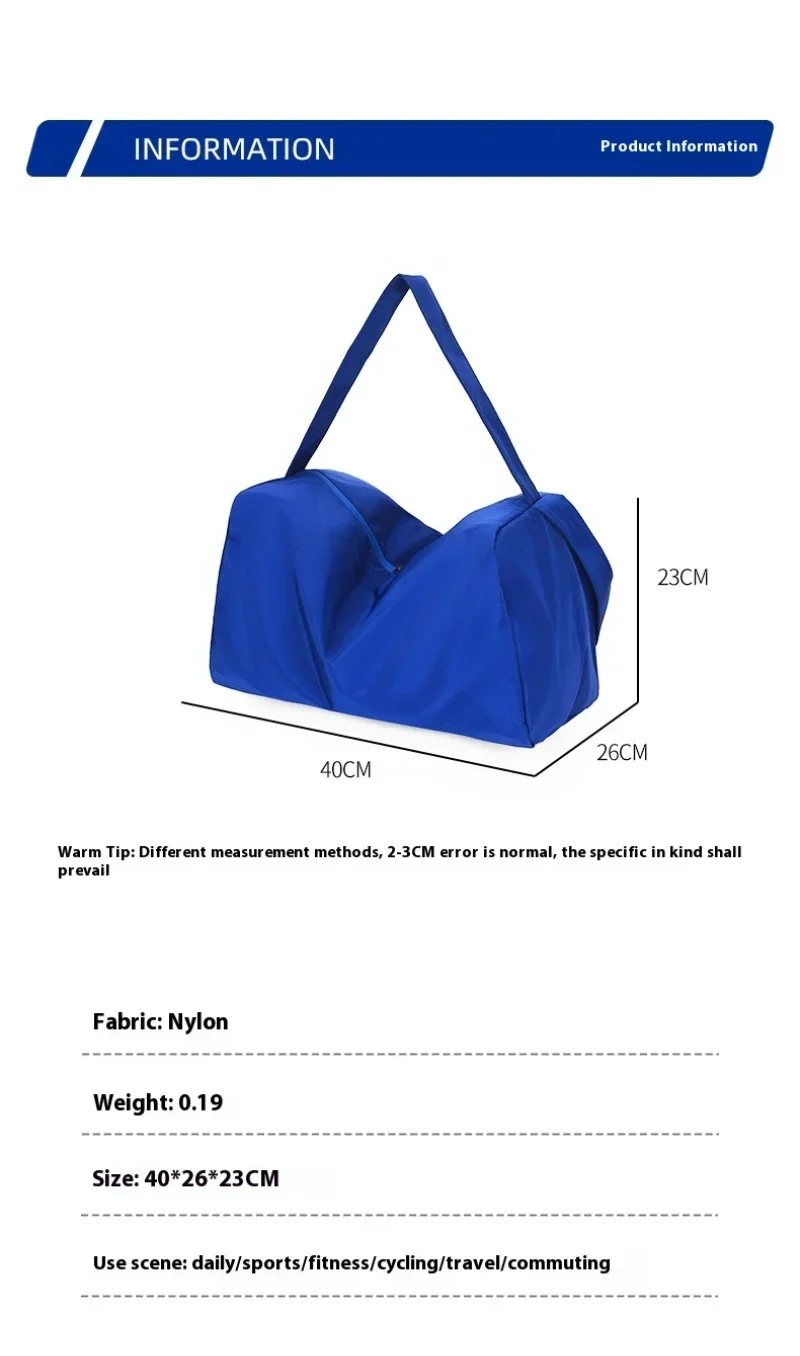 Nylon Fitness Bag Professional Yoga Training Bag Women Solid Color Large Capacity Portable Sports Multifunctional Backpack 4