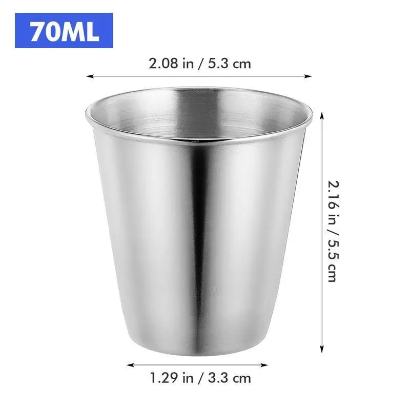 Set Cocktail Regalo Set 12 Bicchieri Da Shot In Acciaio Inox Nero - 30 Ml Ciascuno, Ideali Per Bar, Feste E Cocktail Shot Glass Infrangibili - 11