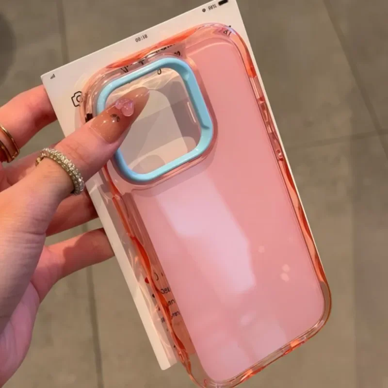 Vibrant Dual-Tone Shockproof Silicone Protective Phone Case