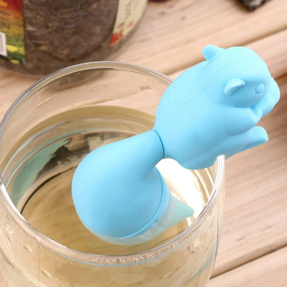Squirrel Tea Infuser Stainless Steel Tea Ball Leaf Strainer for Brewing Device Herbal Spice Filter Kitchen Tools