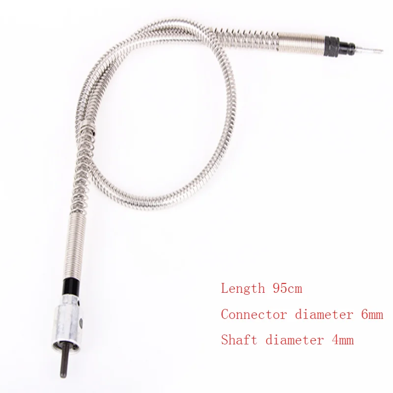 6mm Rotary Angle Grinder Tool Flexible Shaft Fits + 0-6.5mm Handpiece For Dremel Style Flex Shaft Electric Drill Rotary Tool 1PC