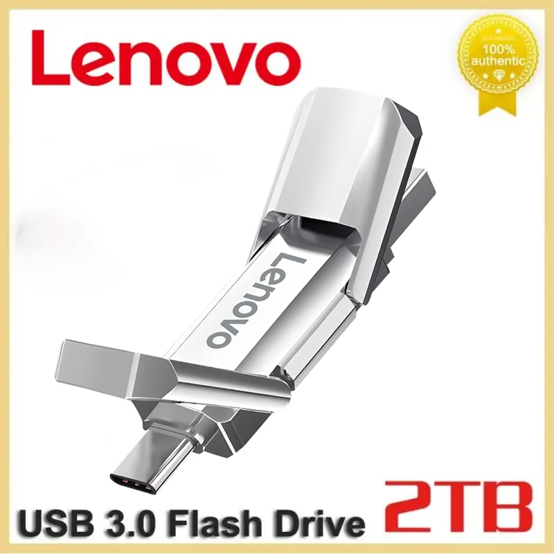 Lenovo Original Usb Flash Drive 64Gb 128Gb 256Gb Usb 3.0 Gen 1 Pen Drive Pendrive Flash In Metallo Nero Per Memory Stick Del Computer