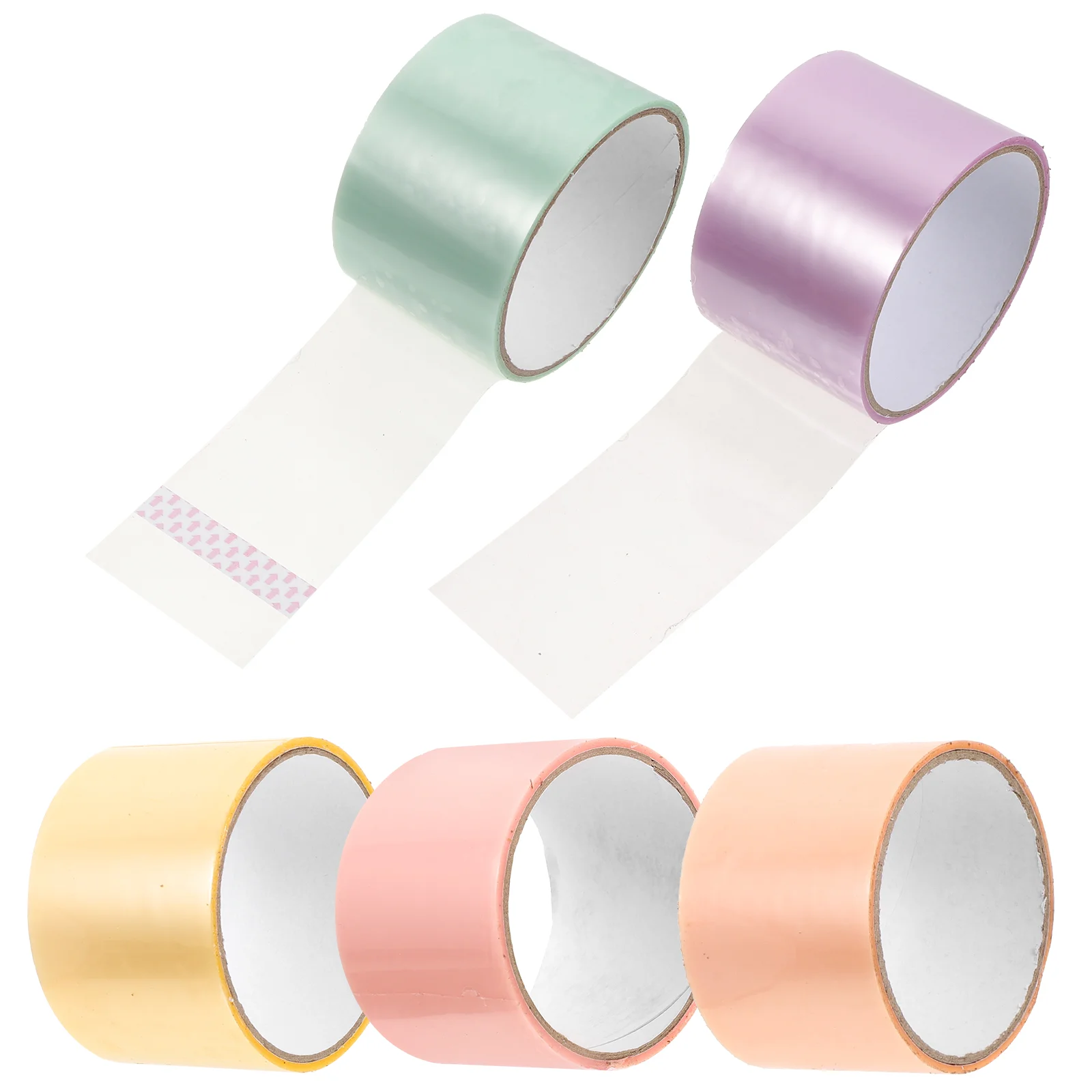 

5 Rolls of Sticky Ball Tapes Colorful Tapes Material DIY Adhesive Balls Tapes Handcraft Supply