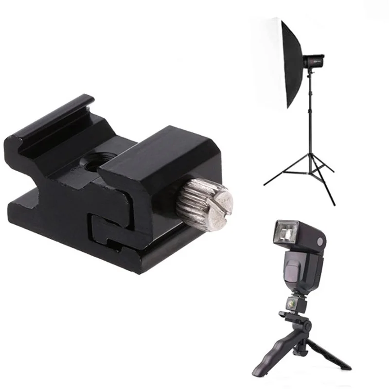 Camera Metal Cold Shoe Hot Shoe Flash Bracket Mount Adapter With 1/4 - View #10