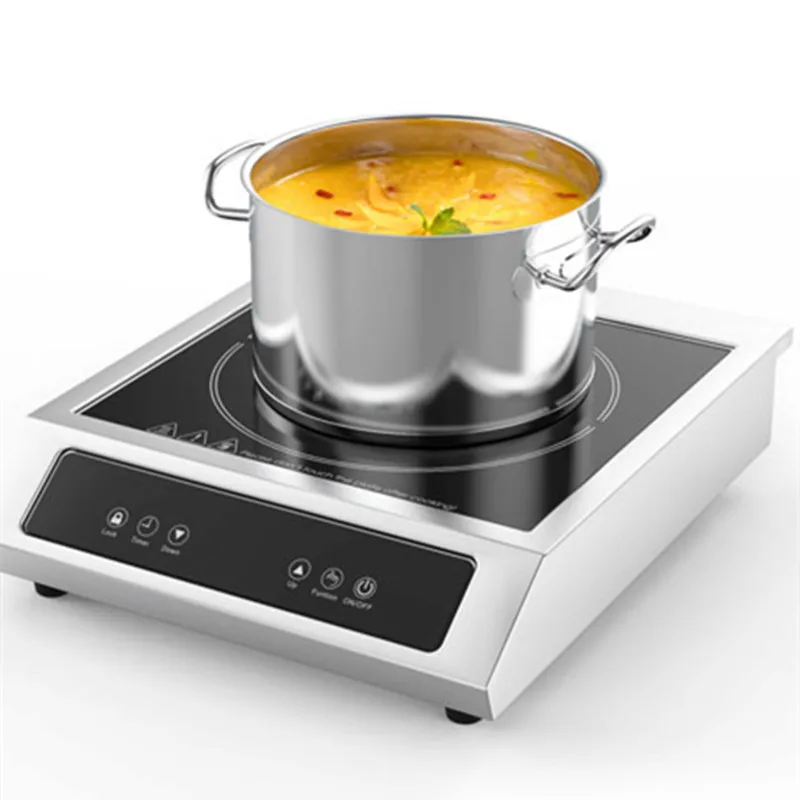 Commercial induction cooker flat 3500W stir-fry high-power restaurant dining table