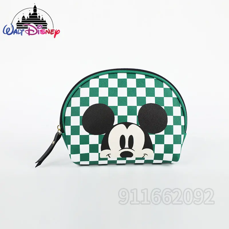 Disney Mickey Original New Women's Makeup Bag Luxury Brand Women's Zero Wallet Cartoon Travel Storage Makeup Bag Large Capacity