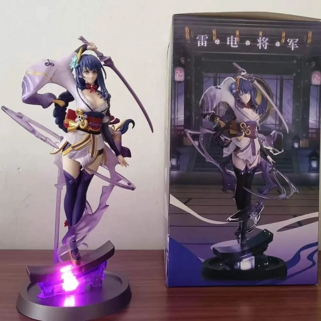 

New 27cm Genshin Impact Raiden Shogun Figure Beelzebul Action Anime Figurine Statue Model Collection Doll Decoration Toys Kids G