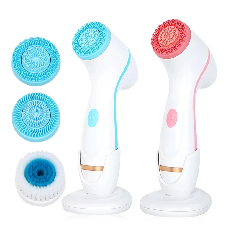 FoLLoo Rotating Brush Cleansing Brush Sonic Nu Face Set Galvanica